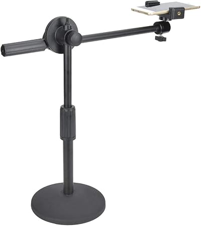 Topiky Phone Photography Video Stand Stand Stand 360 Degree Rotating Arm Free Rotation, Low Angle Aerial Shooting, Live Recording, Mount Stick Holder Topiky Phone Photography Video Stand Stand Stand 360 Degree Rotating Arm Free Rotation, Low Angle Aerial Shooting, Live Recording, Mount Stick Holder
